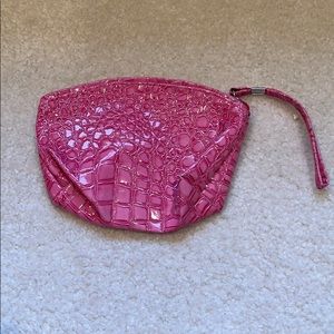 Snakeskin make up bag